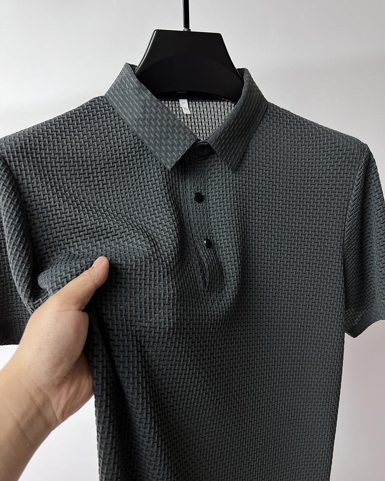 Ice Silk Mesh Polo Shirt