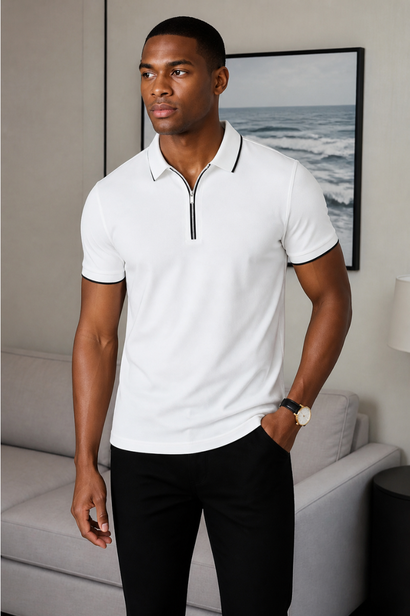 Zip Polo Shirt