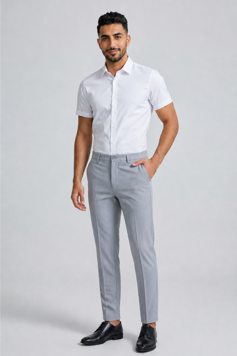 Slim Straight Pants