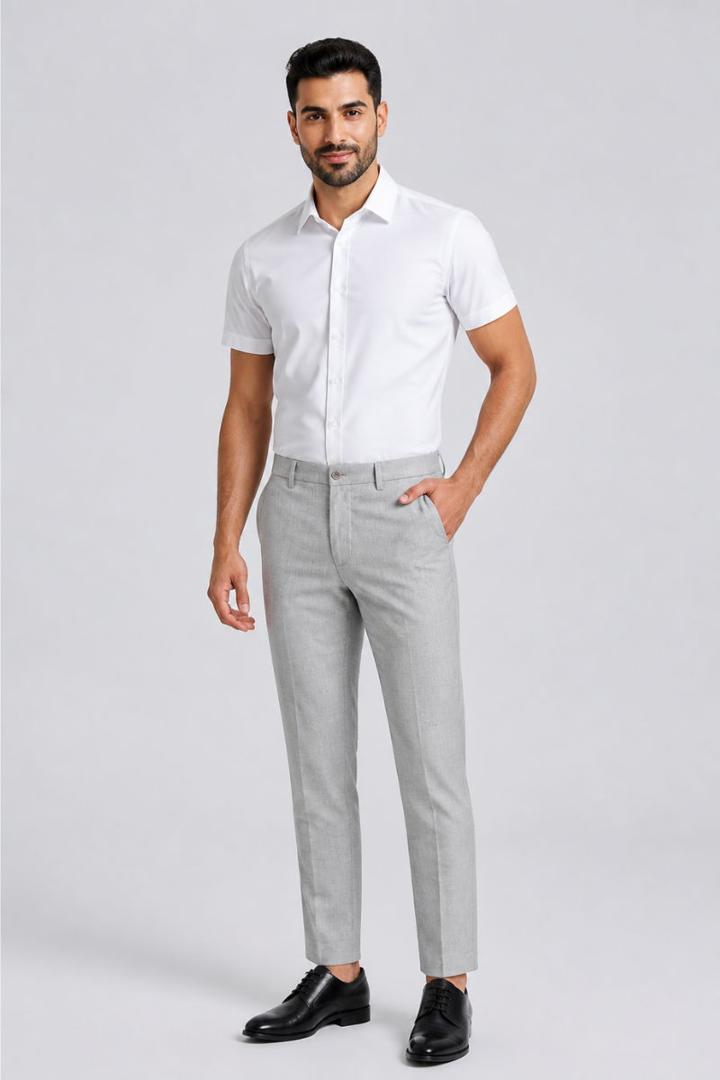 Slim Straight Pants