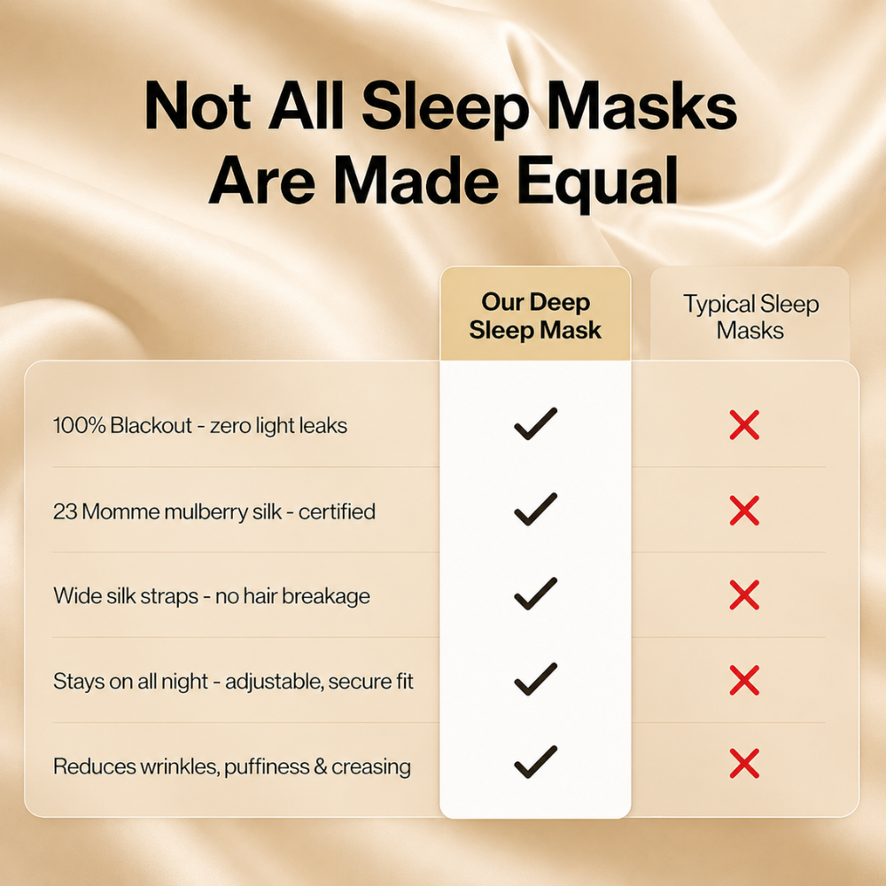 Silk Sleep Mask – Champagne