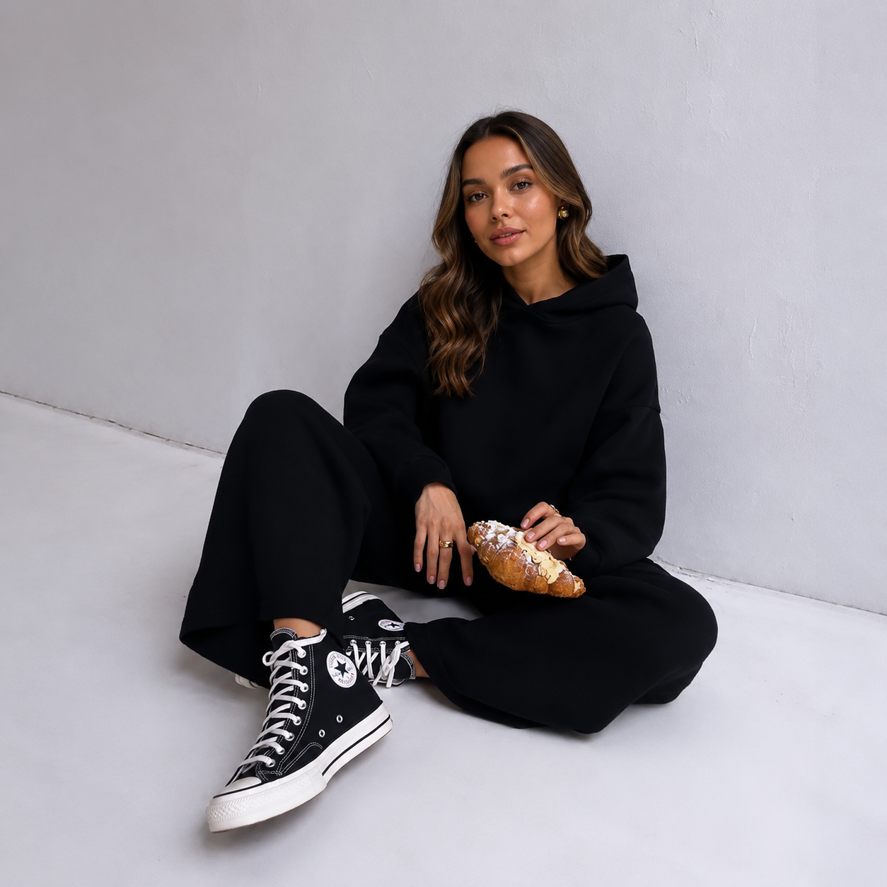 Knit Hoodie Set