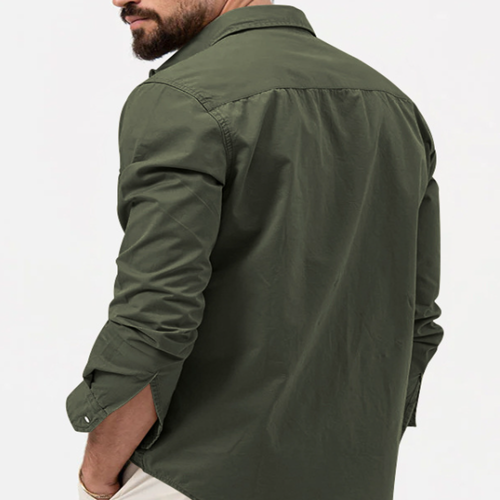 Multi-Pocket Workwear Shirt