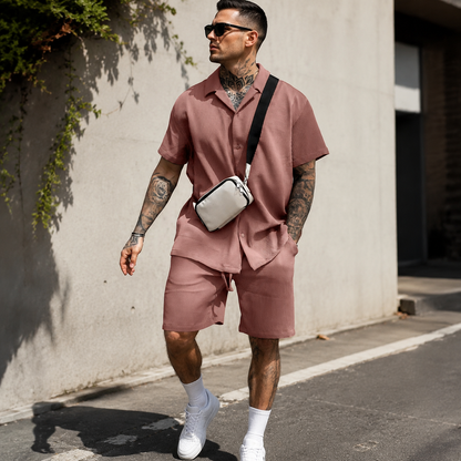 Relaxed Shirt & Shorts Set