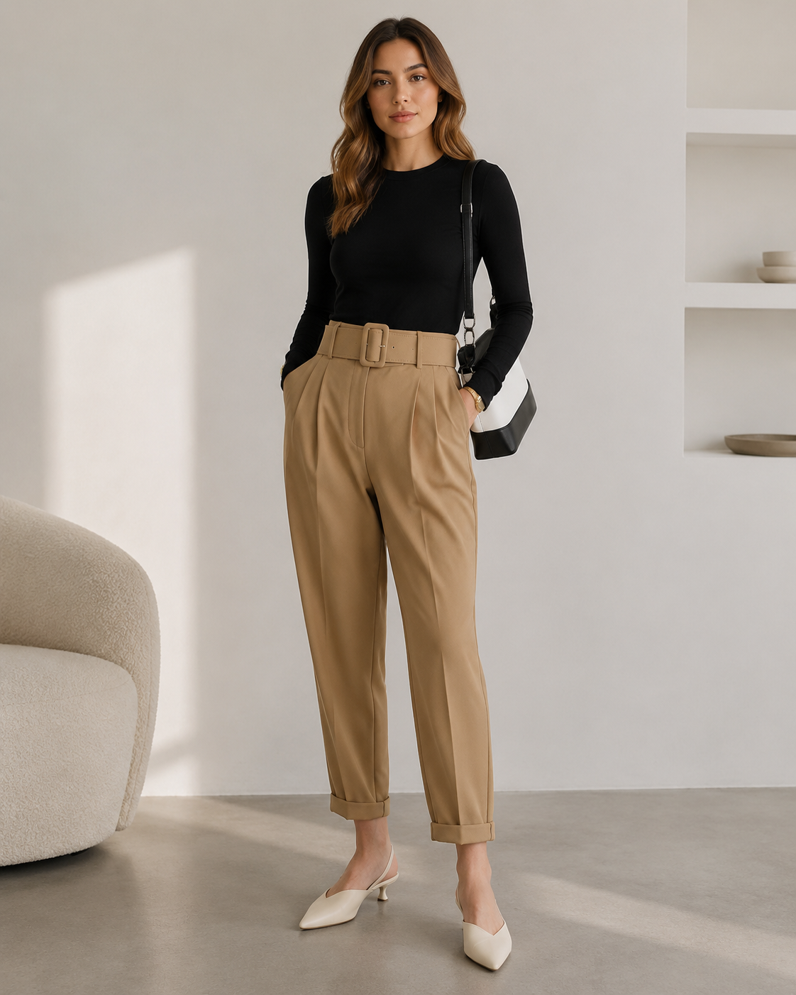 Belted Pants