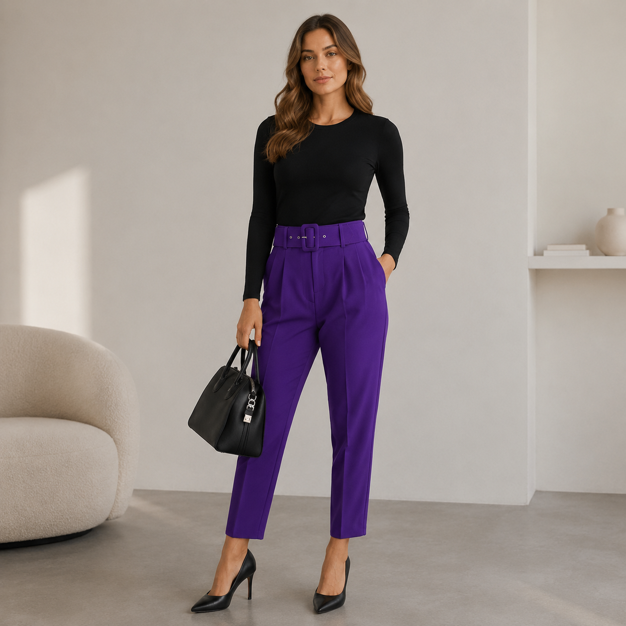 Belted Pants