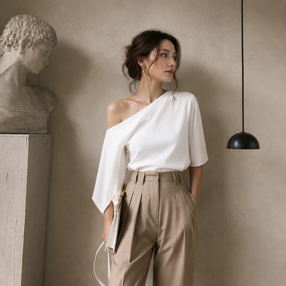 Strapless shoulder shirt
