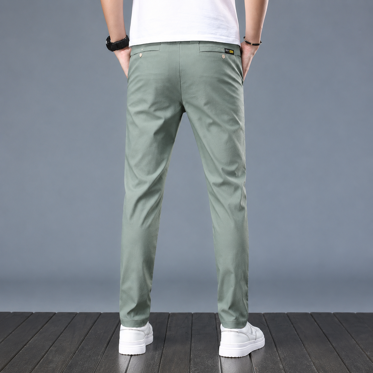 Slim Stretch Casual Trousers