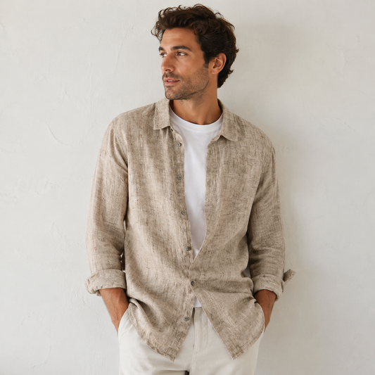 Loose Fit Linen Shirt
