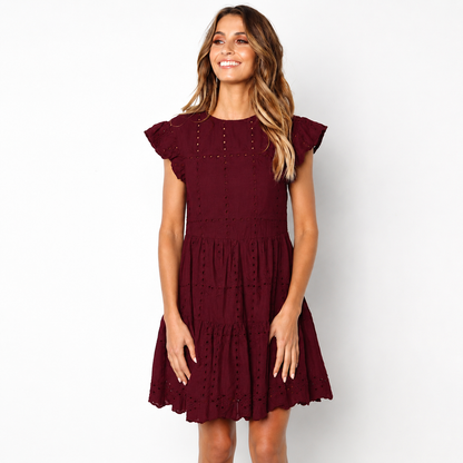Broderie Anglaise Flutter Dress