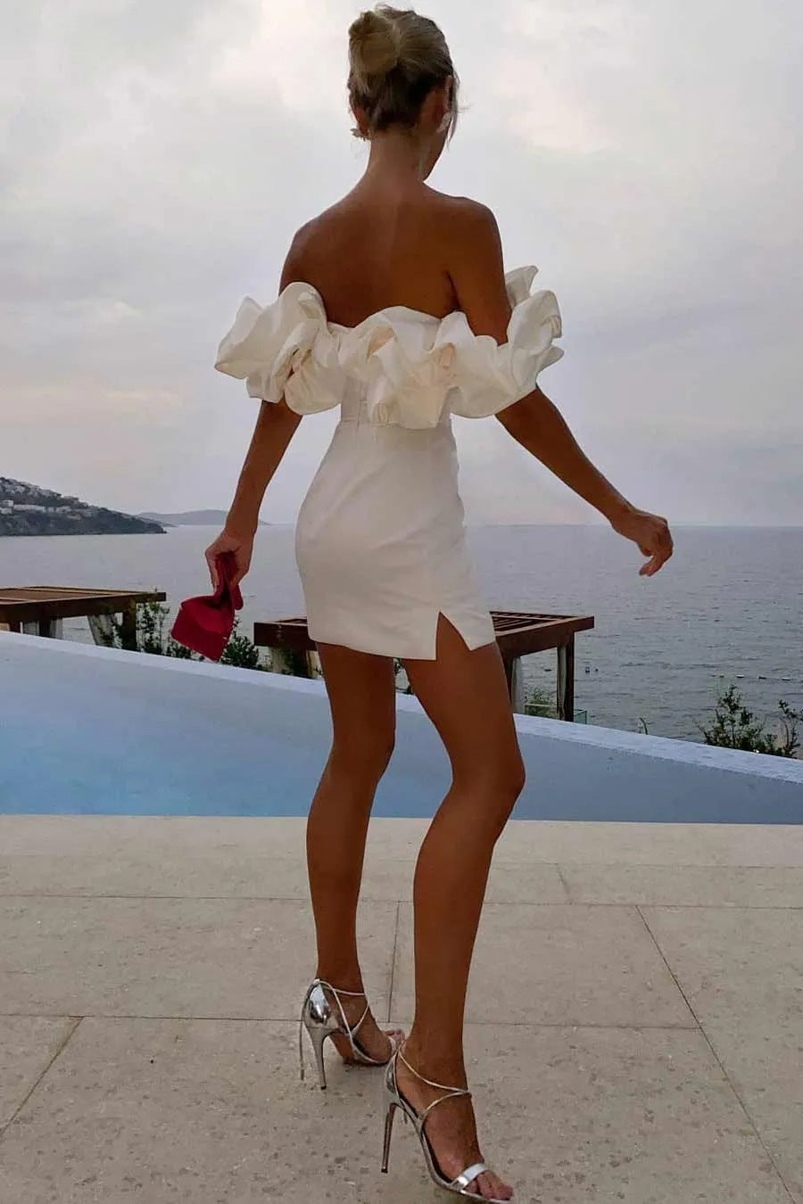 Puff Tube Bodycon Dress