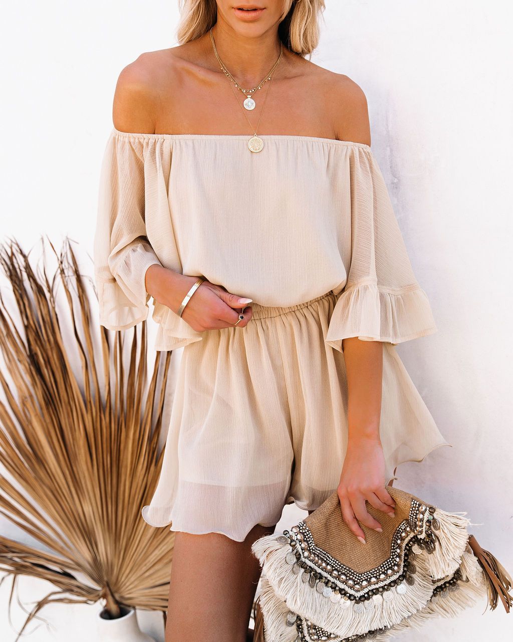 Off-Shoulder Romper