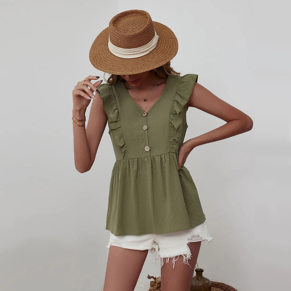 Design Ruffled Shirt