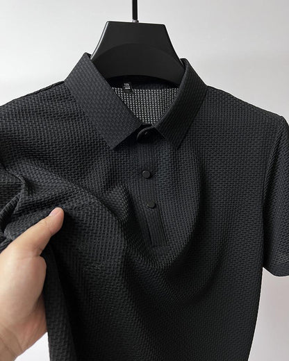 Ice Silk Mesh Polo Shirt