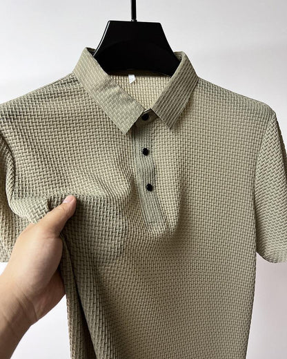 Ice Silk Mesh Polo Shirt