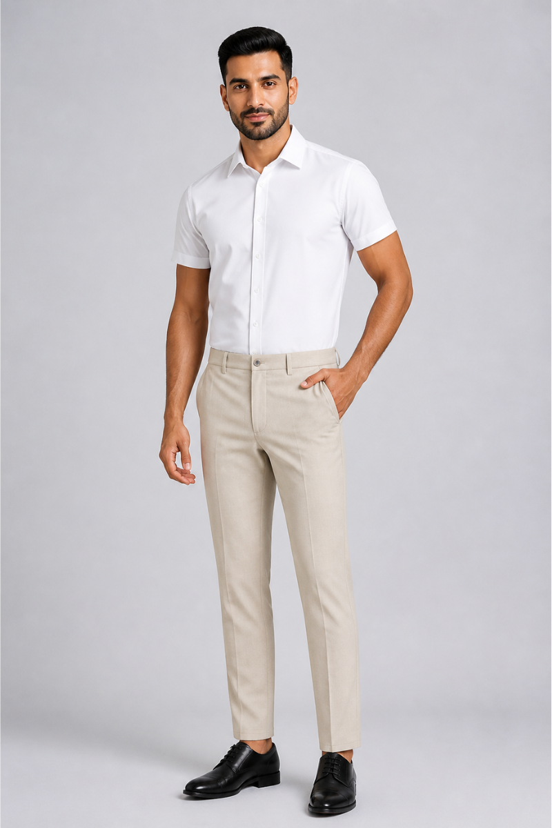 Slim Straight Pants