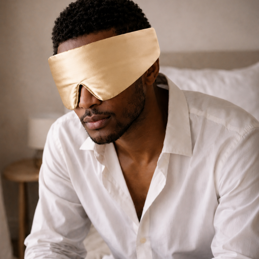 Silk Sleep Mask – Champagne
