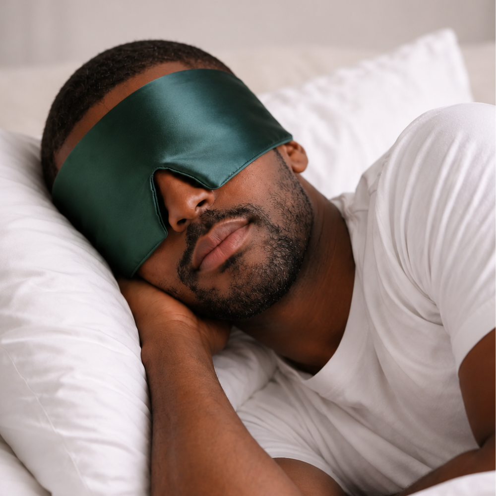 Silk Sleep Mask – Emerald Night