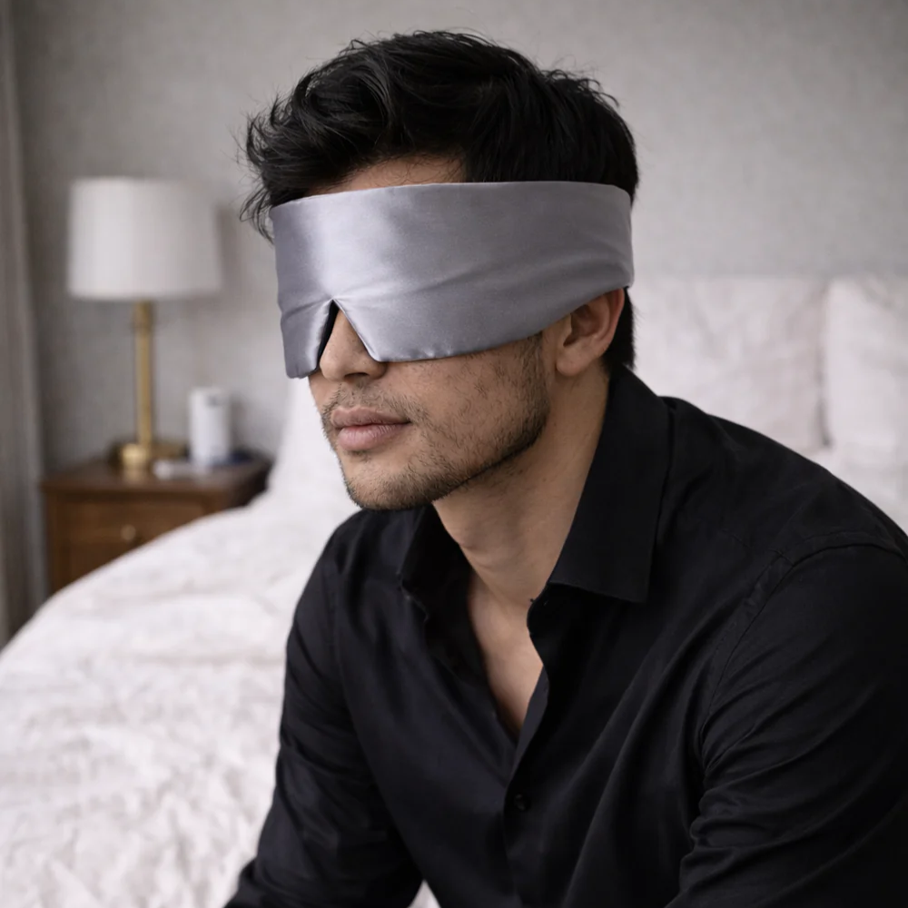 Silk Sleep Mask – Silver