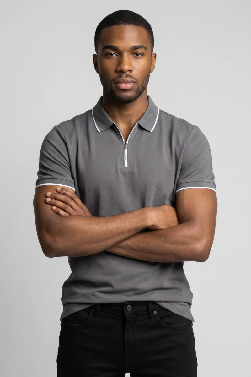 Zip Polo Shirt