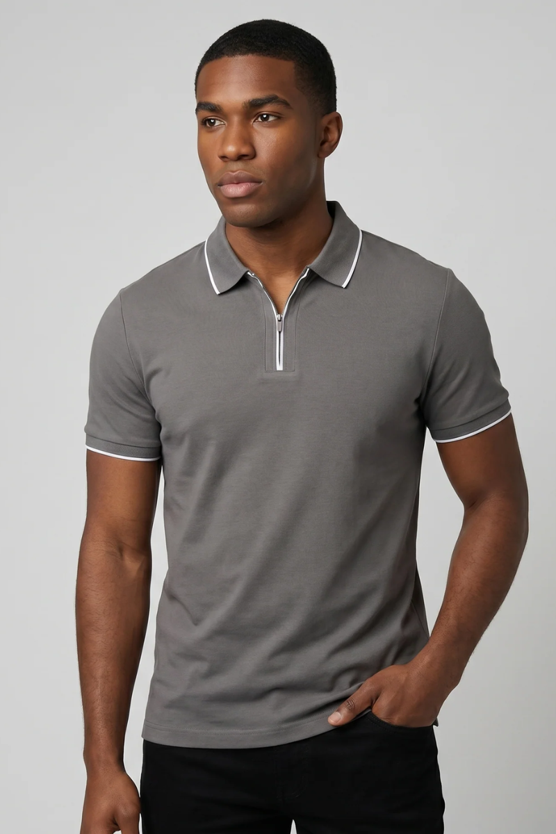 Zip Polo Shirt