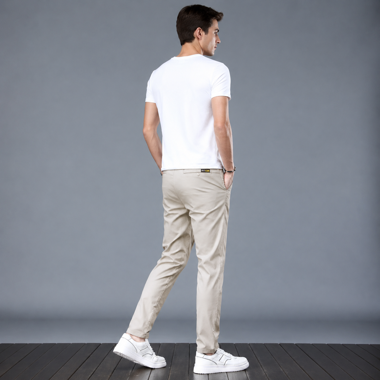 Slim Stretch Casual Trousers