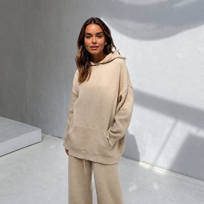 Knit Hoodie Set