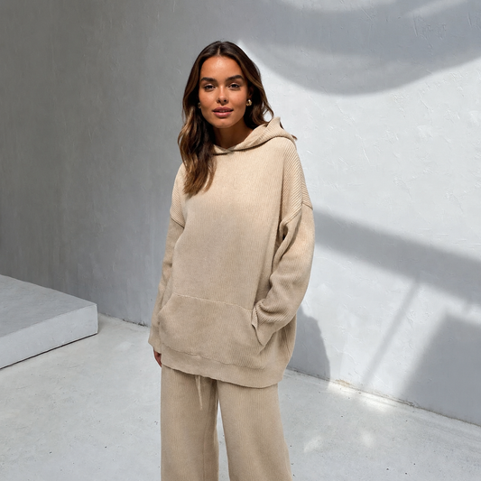 Knit Hoodie Set