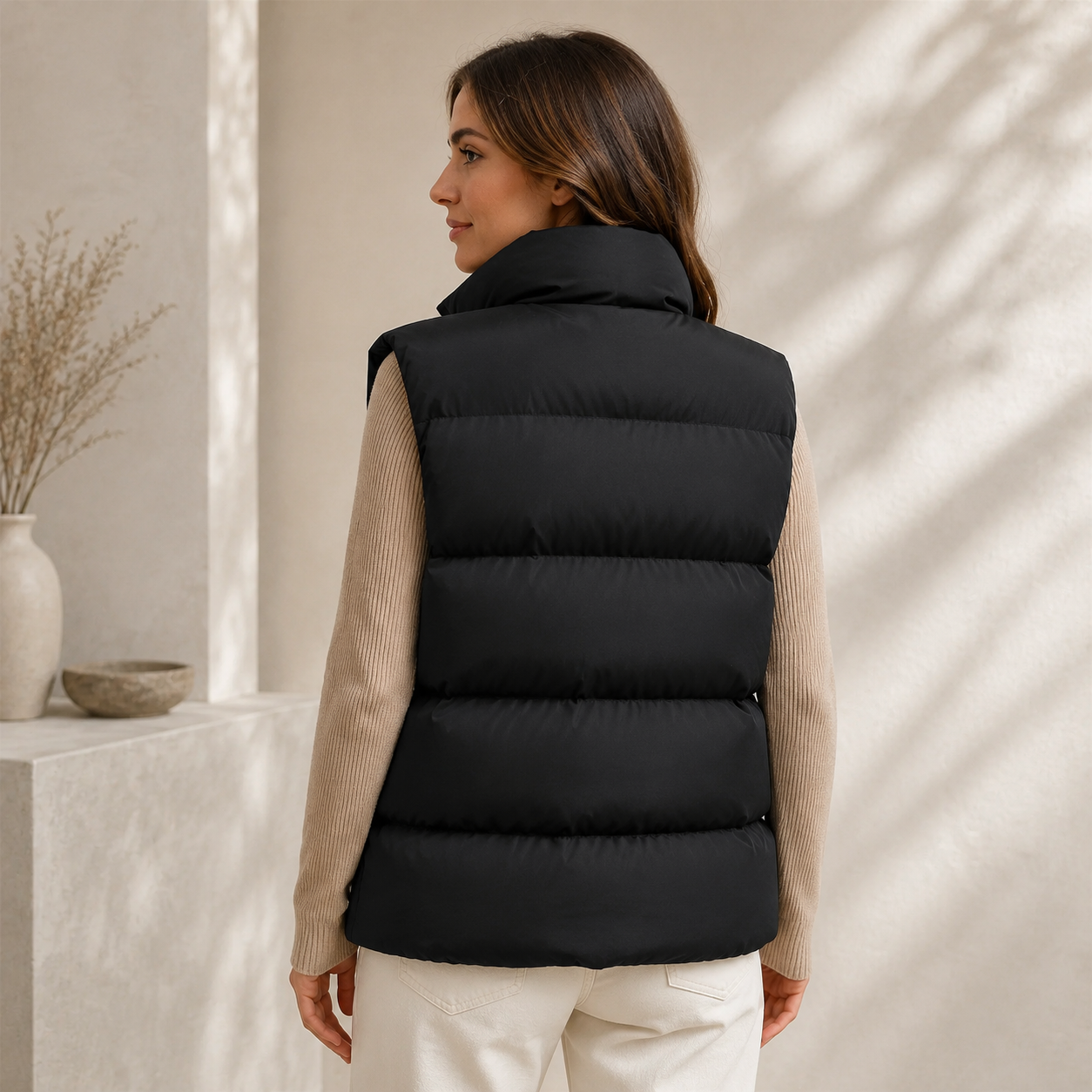 Loose Fit Puffer Gilet