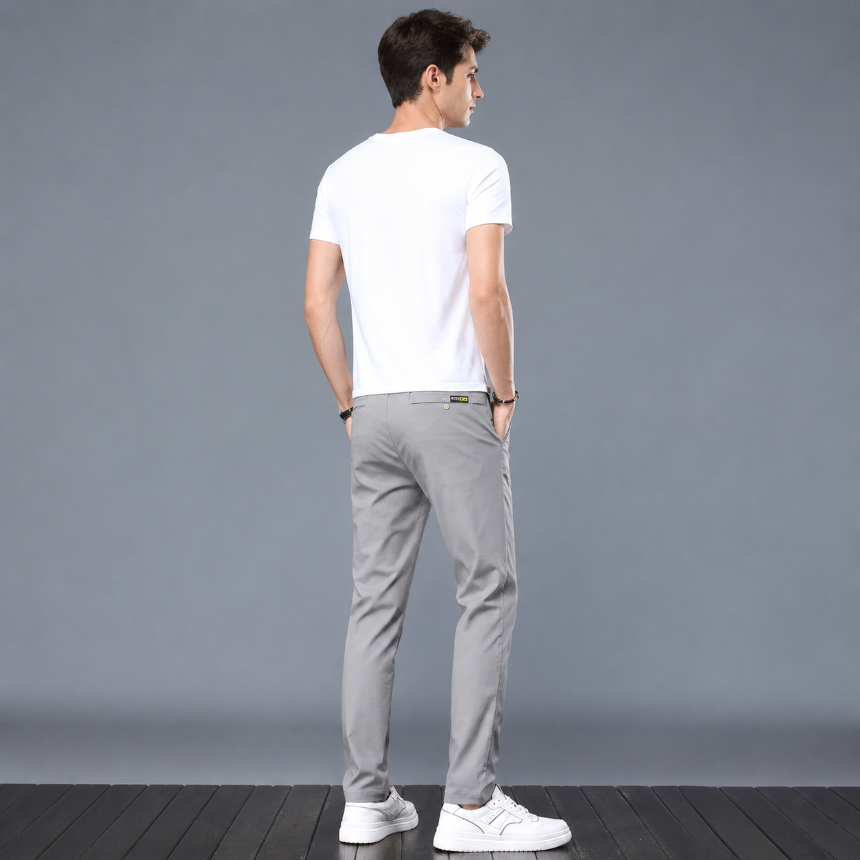 Slim Stretch Casual Trousers