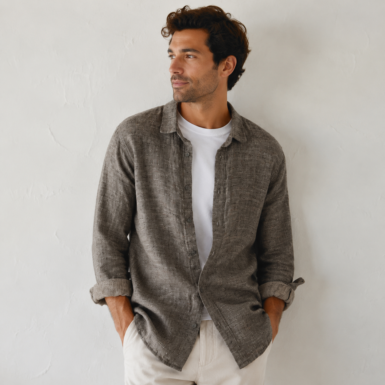 Loose Fit Linen Shirt