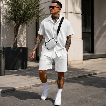 Relaxed Shirt & Shorts Set