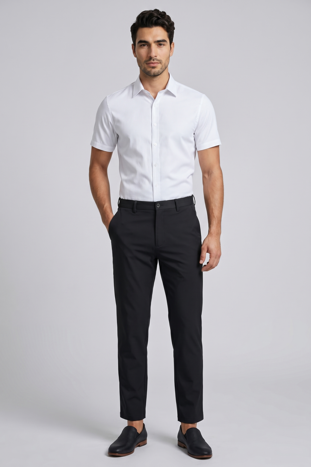 Slim Straight Pants